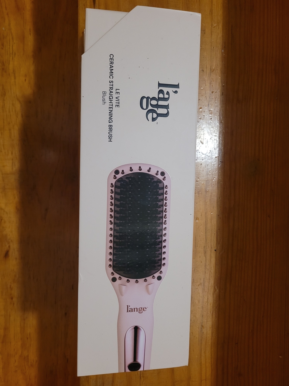 Lange Ceramic Straightening Brush in Light Pink
